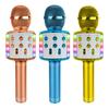 Bezdrátový karaoke mikrofon Bluetooth ruční přenosný mikrofon audio reproduktor Domácí přehrávač KTV Hudební jevištní zpěv s LED světly