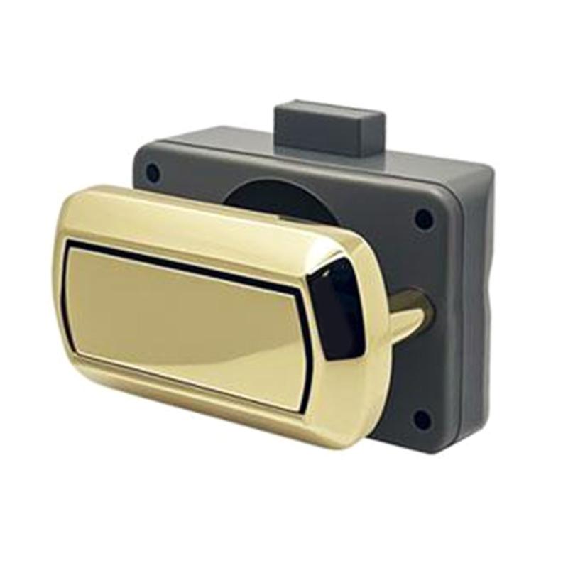 Push Lock Easy Install Keyless Drawer Lock Plastic & Metal Push Button Latches Simple Installation for Home Drawers