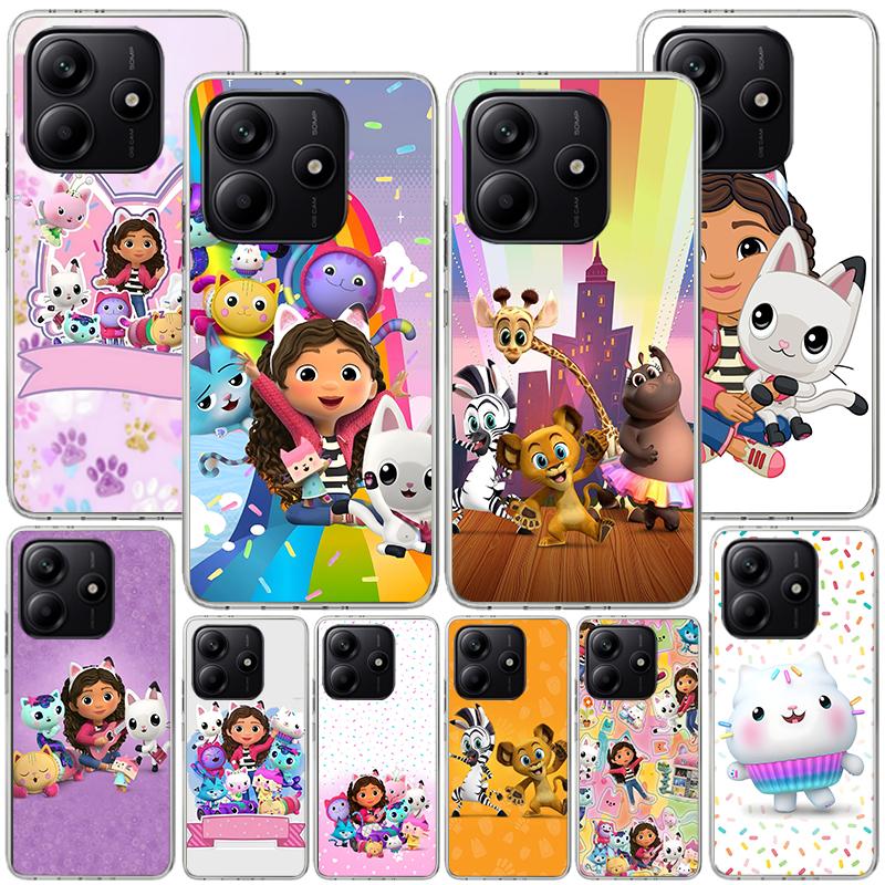Cartoon Gabbys Dollhouse Phone Case For Xiaomi Redmi Note 15 14 13 12S 12 11 Pro Plus 14S 11S 11E 10 10S 11T 5G Personalized Cov