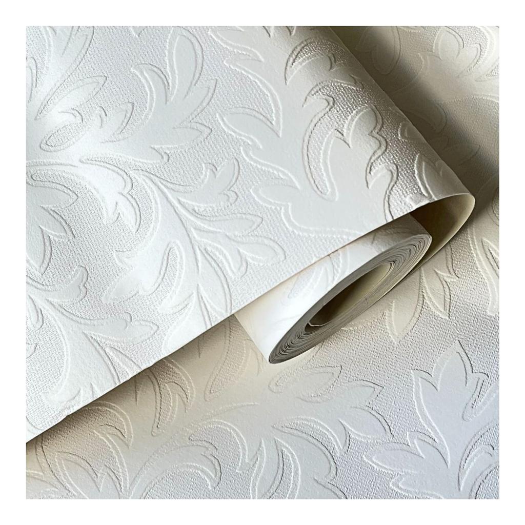 Anaglypta Leaf Vinyl Teksturert Bakgrunn