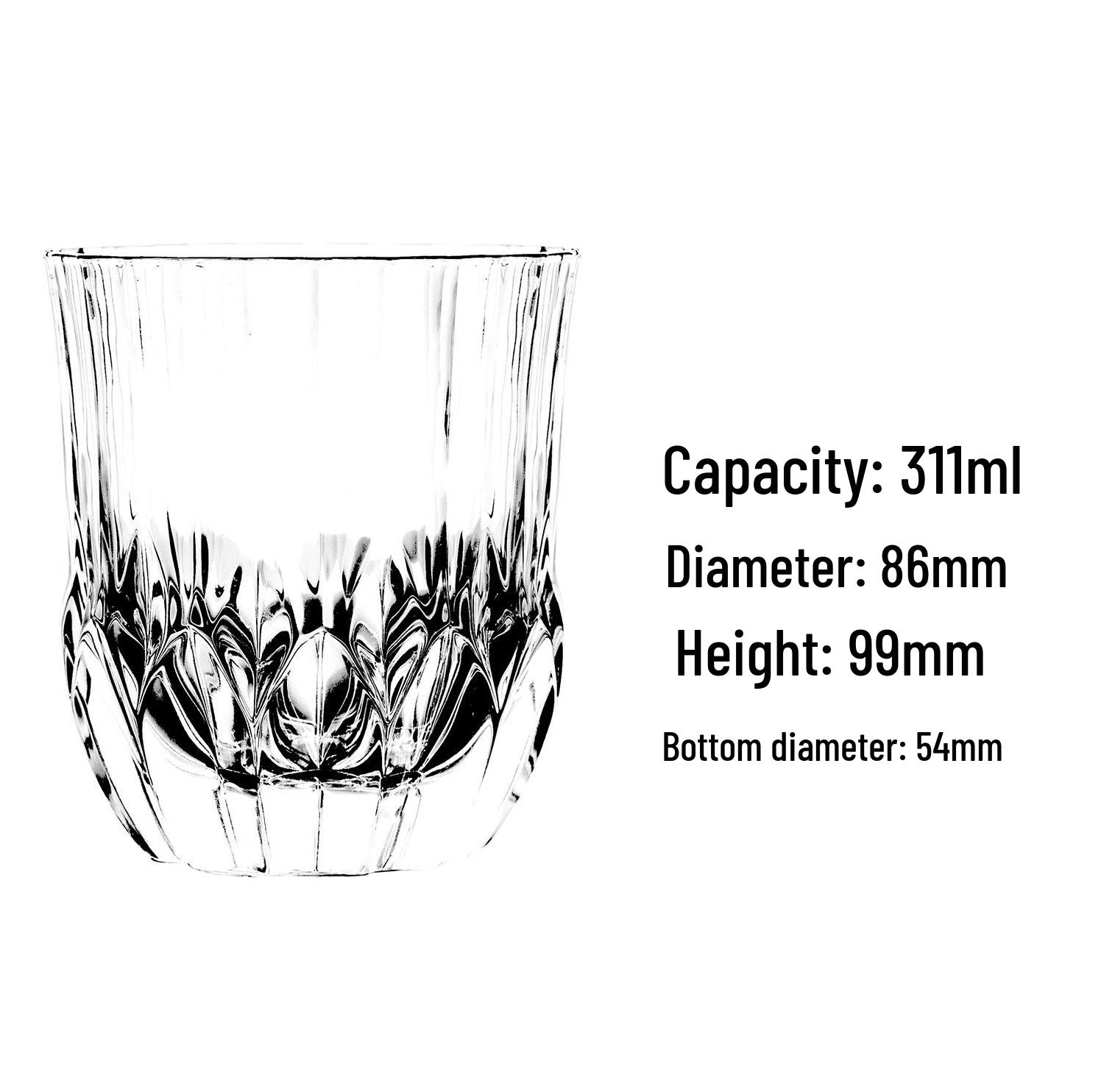 

Lizun High Appearance Glass Cup - Tall Beverage Cup for Coffee, Milk, Juice, Beer, and More