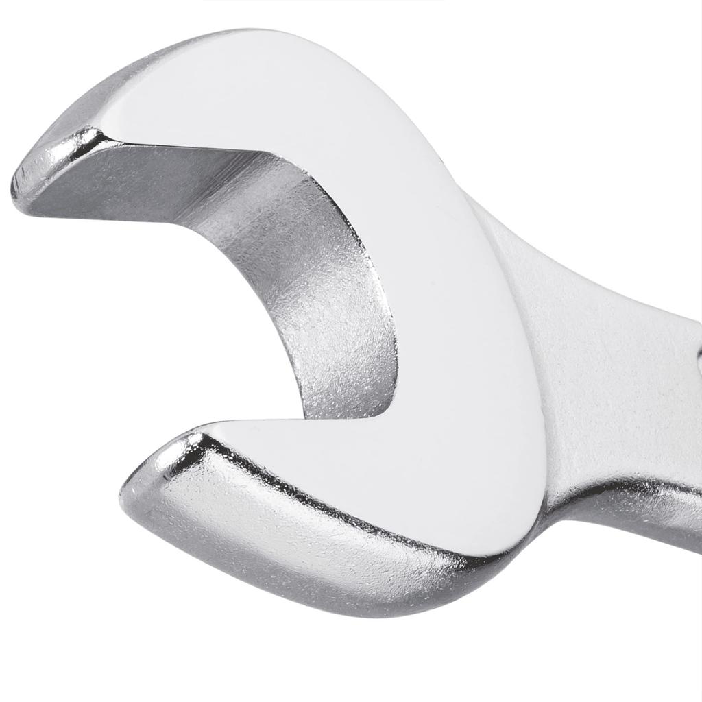 HAZET Combination Chrome Head Double Hex Outer 10mm Flat HAZET Double T Profile Unit Imported from Wrench, Plated, 15° Angle, Diameter, Width,