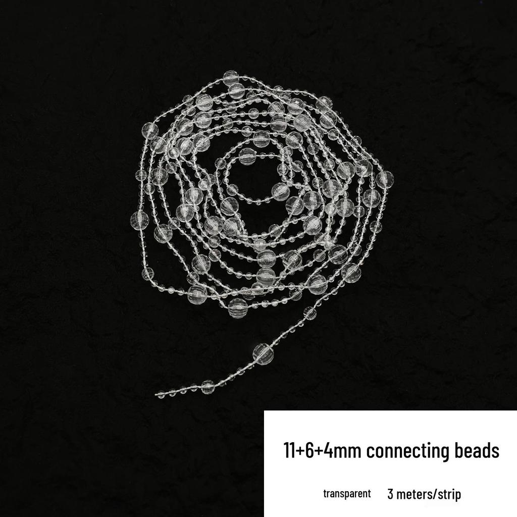 Double-Line Pearl Sunflower Snowflake Beads DIY Decoration