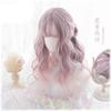 Pastel Pink Wavy Lolita Wig Wigs Facial Hair