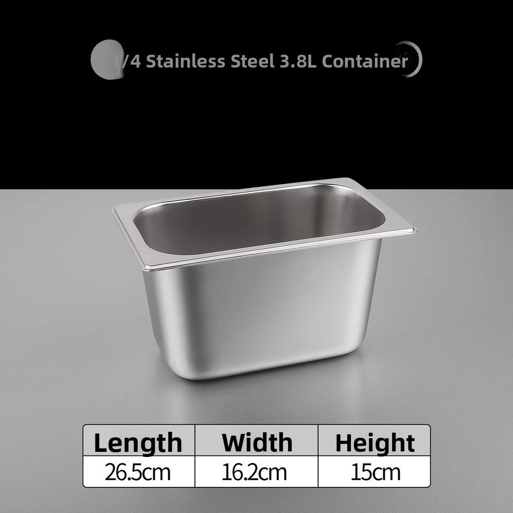 Stainless Steel Rectangular Covered Small Seasoning Box Food Container Thermal Restaurant Kitchen Cooking Utensils Dish Pot