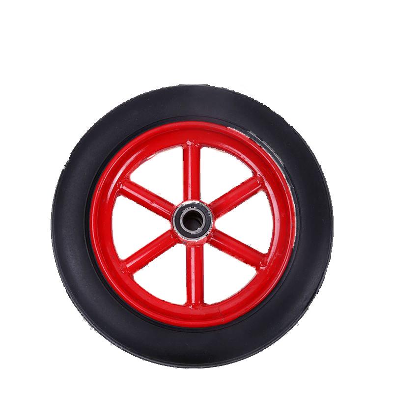 Heavy-Duty Outdoor Industrial Casters with Silent Rubber Tires for Small Trolley and Flat Cart Wheels