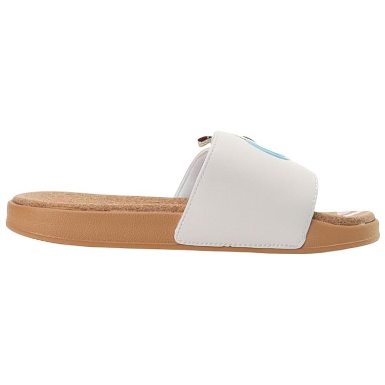 Disney x Li Ning Quiet Slide Slippers Women's Champagne White AGAS022-1