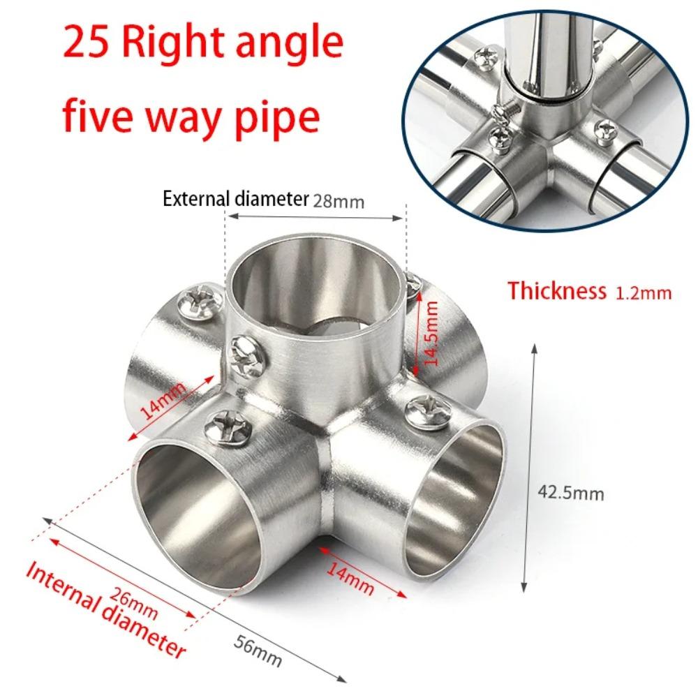 1Pcs 2/3/4/5/6 Way Pipe Connector Tee Straight Elbow Tube Joint Furniture Hardware