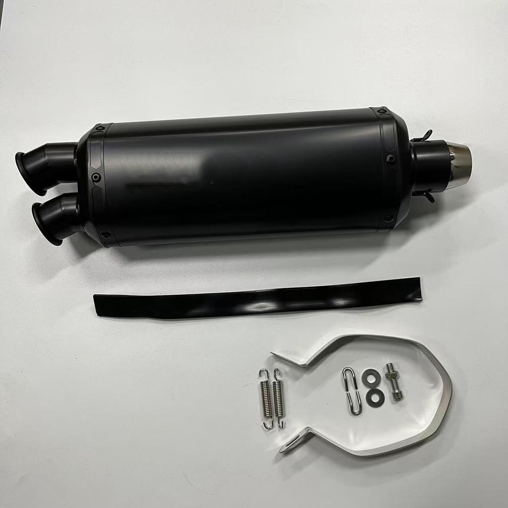 Universal 51MM Motorcycle Exhaust Pipe Escape Double Hole Silencer Muffler DB Killer For F750GS F850GS R1200GS 500X 400X CRF1100