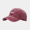 Spring new letter embroidered baseball cap men's washed old soft top cap women's trendy casual versatile sun hat