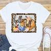 Summer Pumpkin Halloween Thanksgiving Cat with Pumpkin Print Short Sleeve T-shirt Graphic T Shirts  Aesthetic Tops