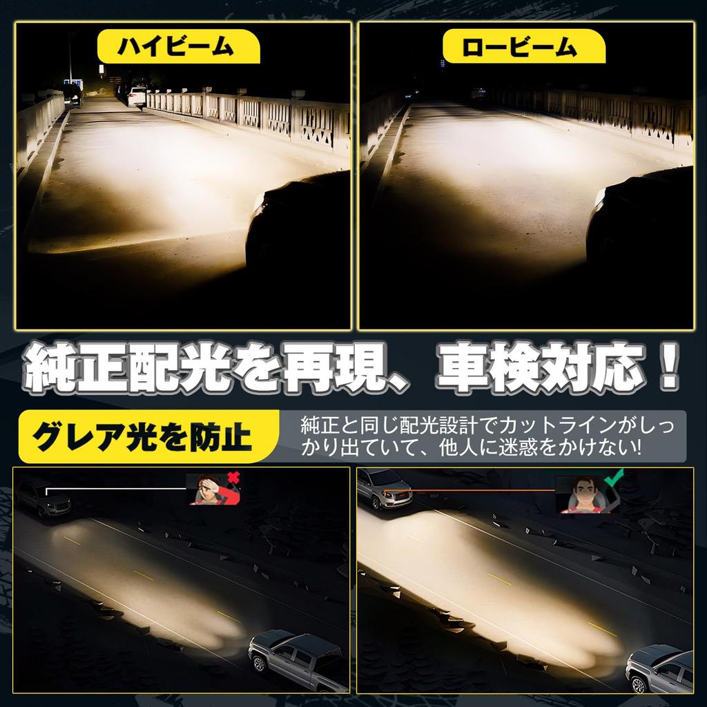 Neues Modell H4 LED-Lampe Perrace H4 LED-Scheinwerfer für Motorräder und Warm Super Kompatibel mit Dreifach-Wärme-Lüfter Lange Fahrzeuginspektion Geräusch 2er-Pack