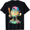 Drip de Béisbol para Niños Drip de Helado Deporte de Béisbol Regalo Camiseta Unisex