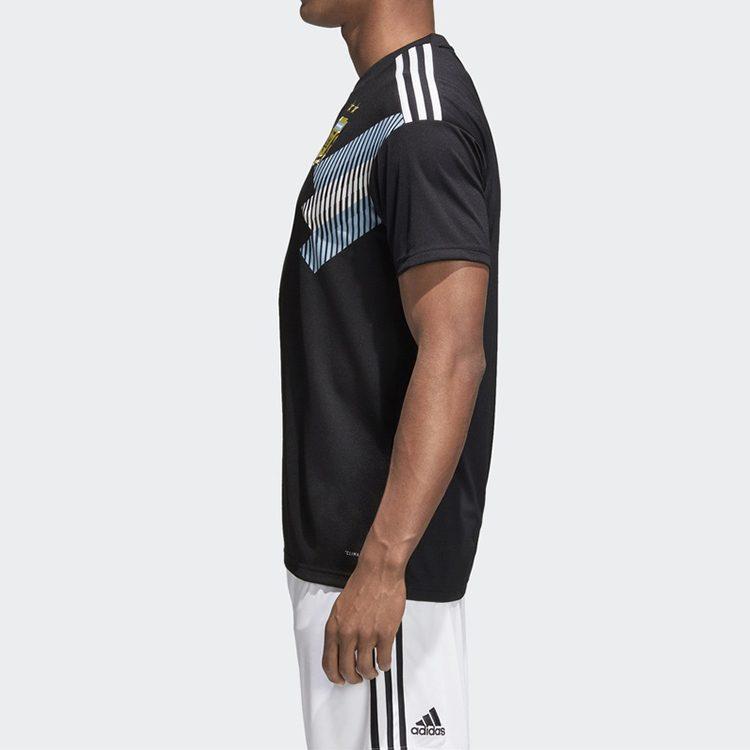 adidas Argentina Soccer Jerseys Men's Black Moderate Straight Fit CD8565
