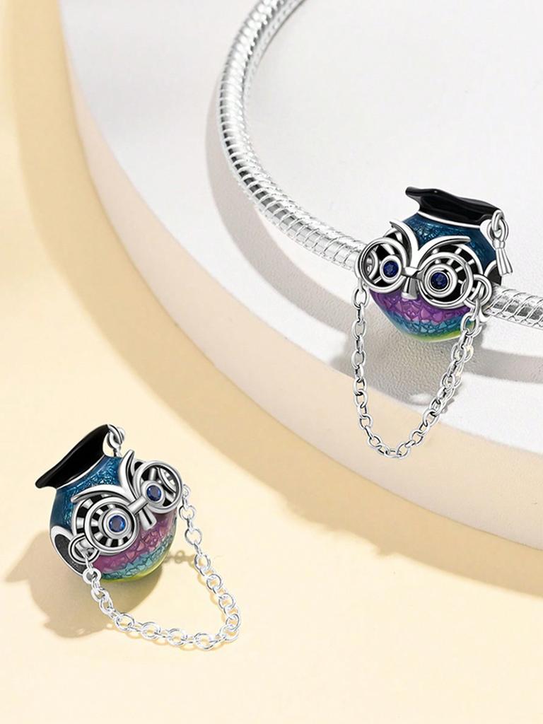 Charms Plata Graduation Season Bachelor'S Capbeads Copper Plated Fit Charms Original Bracelet For Jewelry Making Diy Charm