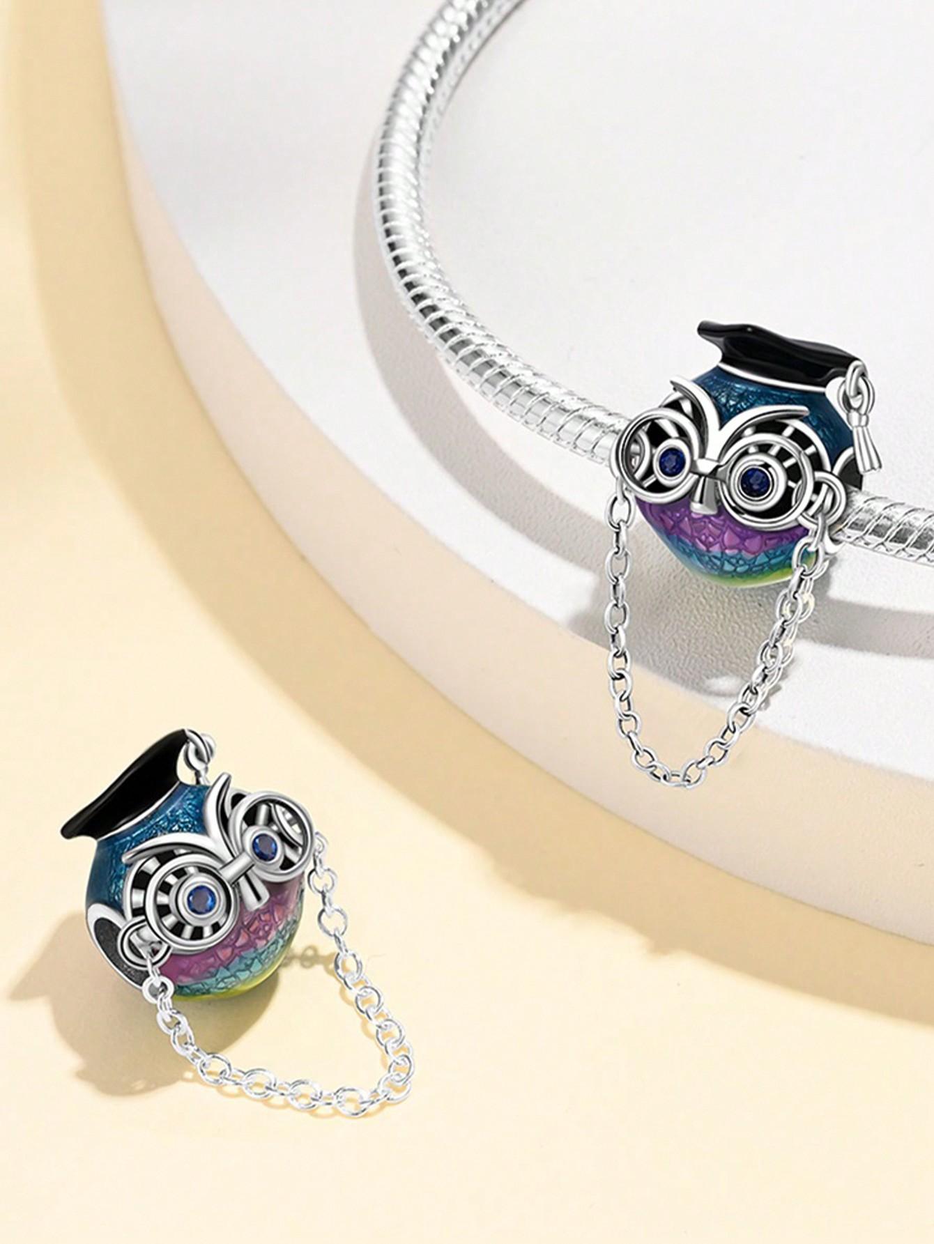 

Copper Metal Plated Authentic Original Charm Bead Components Graduation season bachelor s cap Bead Components Compatible With Bracelet High Quality