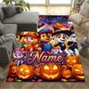 Bluey Halloween Party Customize Your Name Area Rug Design for Kitchen Foyer Outdoor Living Rooms Antislip Carpet Anime Office Decor Best for Christmas