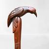 Handcrafted Wooden Raven Head Walking Stick Gothic Style Cane