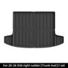 Proton X50 RHD Floor & Trunk Mats (2020-2025 Models, TPE Material)