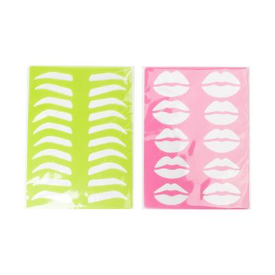 Universal Eyebrow Lip Tools Beginners Friendly Eyebrow Template Skin-Friendly Cost-Saving Eyebrow Stencils For Female