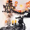 Black Halloween Hanging Ornament Non-woven Fabrics Ghost Hanging Ornament Multipurpose   Indoor