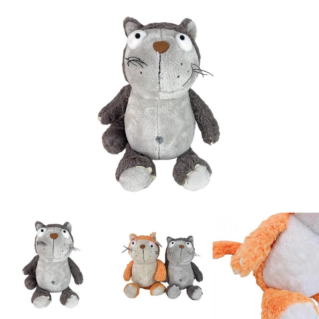 Adorable Large Orange Cat Plush Toy Pillow Soft And Cuddly