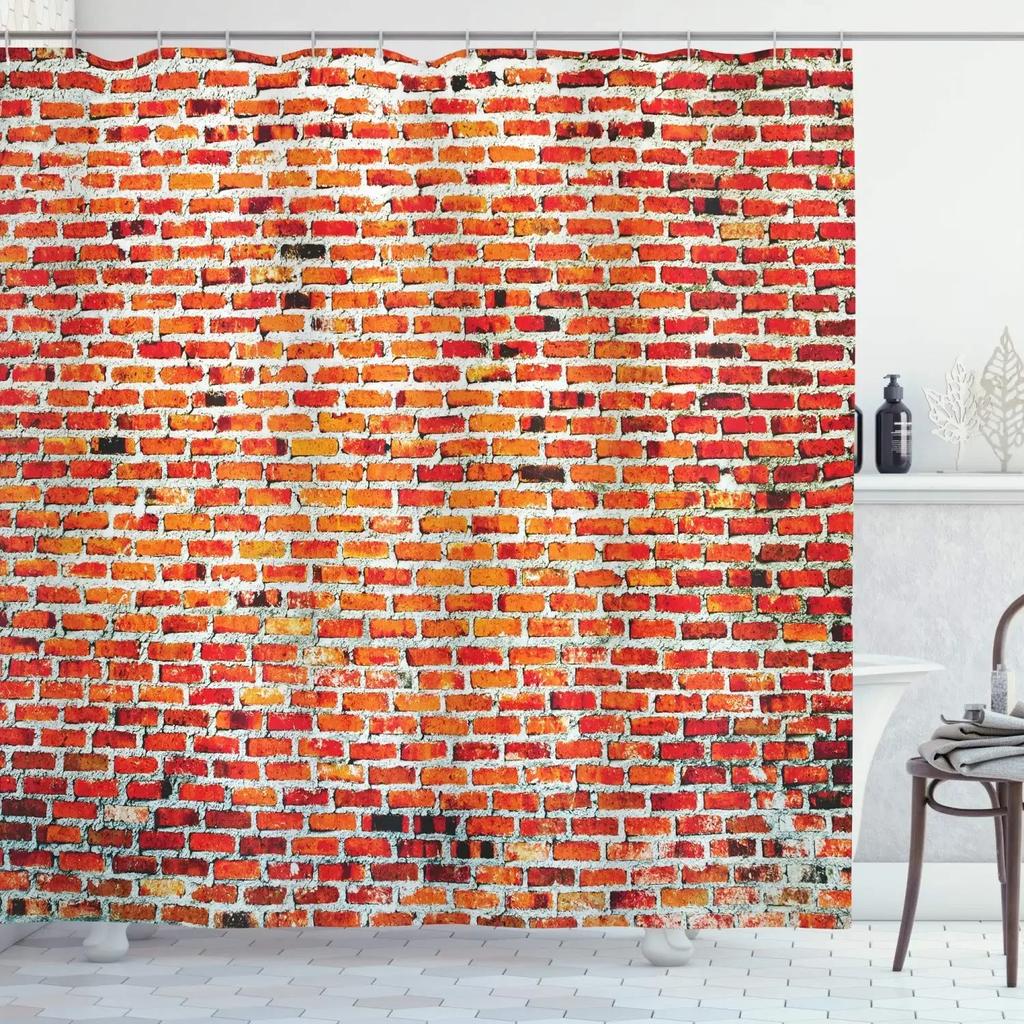 Passaggio Segreto alla Scuola di Magia Tenda da Doccia Muro di Mattoni Decorazione Bagno Tessuto Poliestere Impermeabile Set Tende da Bagno
