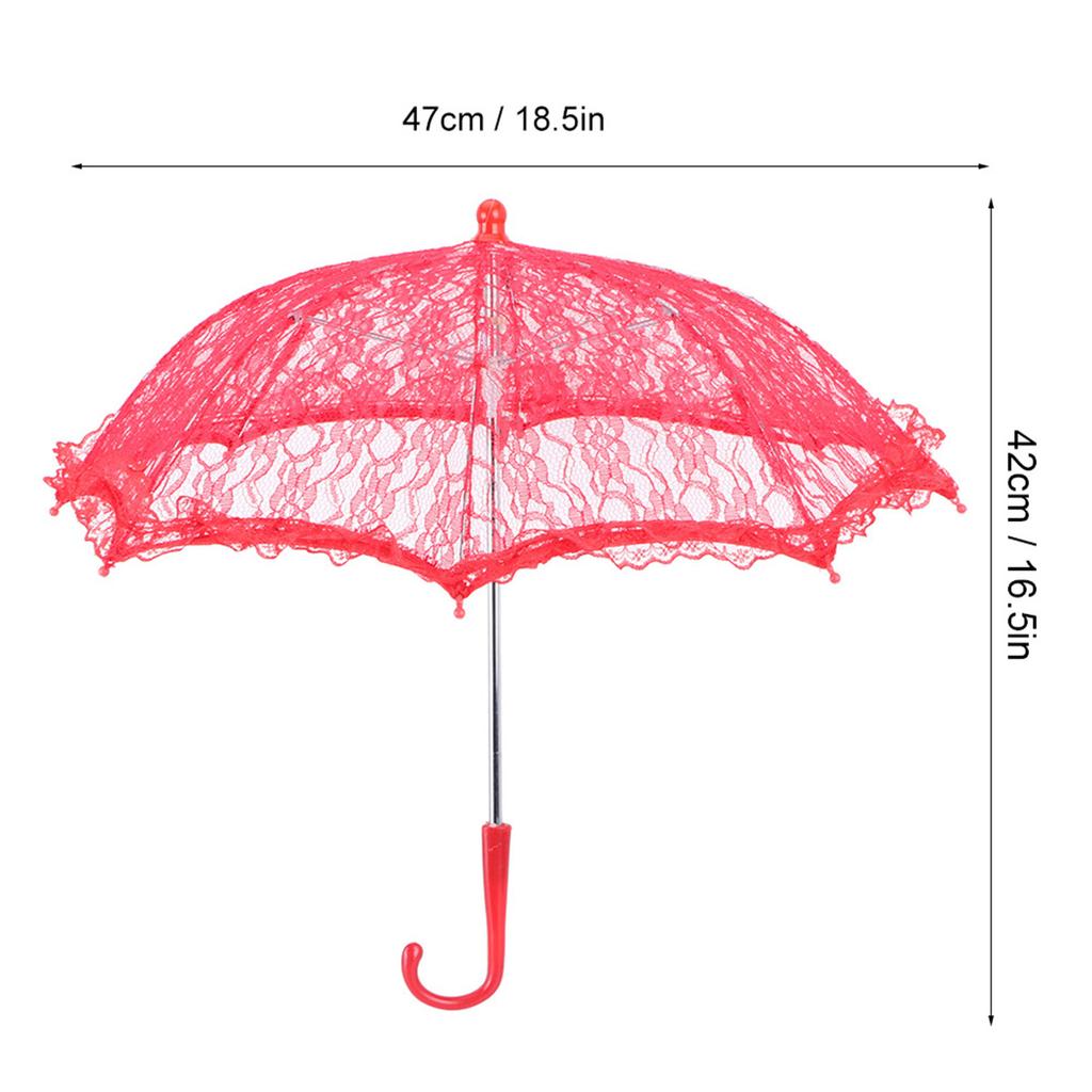 Lace Wedding Umbrella Embroidery Umbrella Bridal Party Decoration Photo Props Accessory