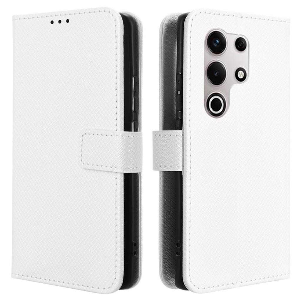 For Itel S25 Ultra Case PU Leather Diamond Texture Wallet Phone Cover