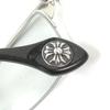 Great A’rossby Glasses Glitter Half Rim Silver Black Mens 209252208 Used