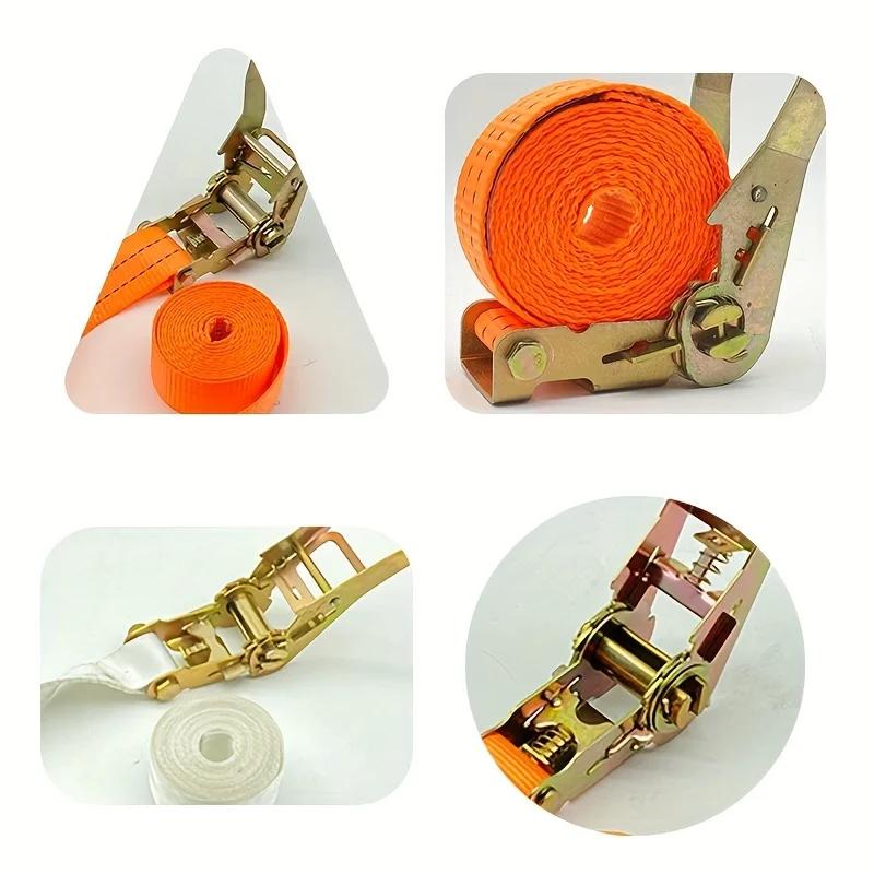 Durable 200/300cm Ratchet Cargo Strap - Versatile Usage for Outdoor Camping & Luggage
