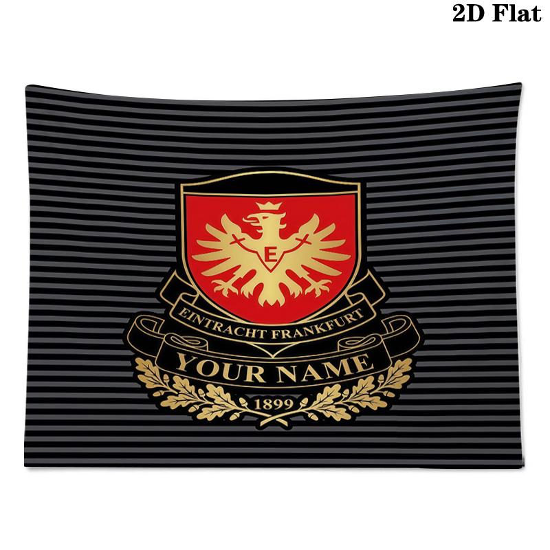 Custom Name Eintracht Frankfurt Printed Tapestry – Wall Hanging for Bedrooms, Dorms, and Home Decor