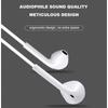 VAORLO 3.5MM Subwoofer Wired Earphones Super HiFi Bass Comfortable In-Ear Compatible With Smartphones PC Laptop