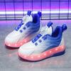 29-38 Children's Plus Size Fashionable Two Wheel Disassembly Into Flat Sports Shoes LED Illuminated Sports Shoes Ice Skates