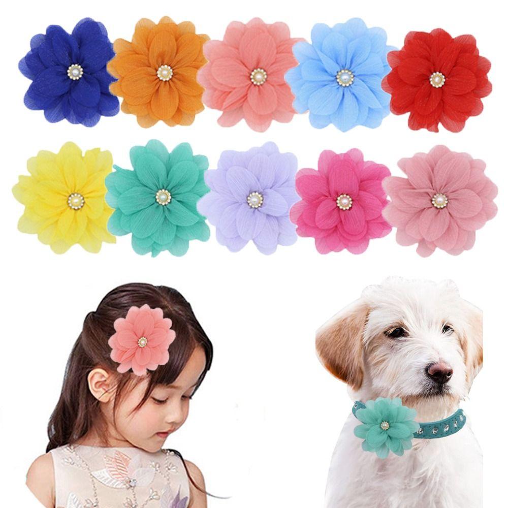 5PCS DIY Craft DIY Decoration Accessories Chiffon Craft Supplies Cute Handmade Material  Headwrap