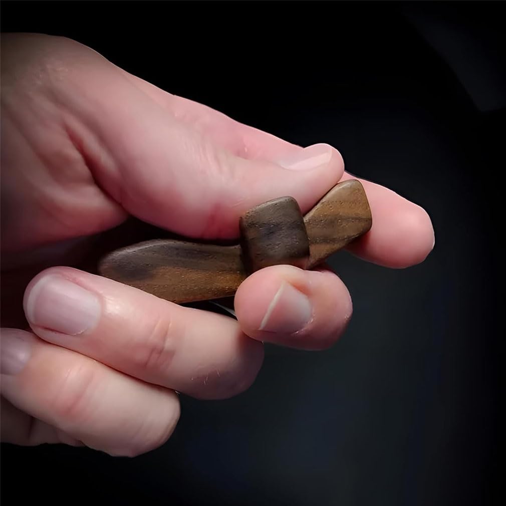 My Heart | Encouragement Gift, Wooden Crosses Across My Heart, Pocket Crosses Gift, Fingertip Stress Relief Gifts, Gifts For Str