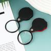 Folding Magnifying Glass Folded Leather Case Portable Handheld Jewelry Loupe 8X Mini Magnification 50/60/70MM