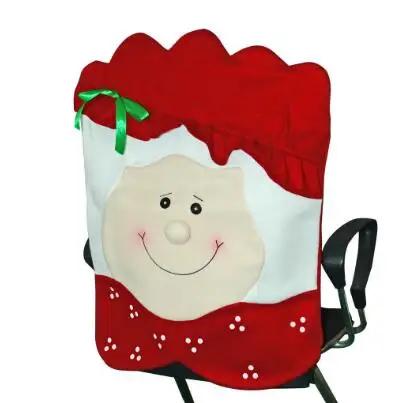 

2pc Lovely Christmas Chair Covers Mr & Mrs Santa Claus Christmas Decoration Dining Room Chair Cover Home Party Decor Gift
