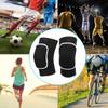 1 para ochraniaczy na kolana Ochraniacze na kolana z grubą gąbką do tańca, jogi, sportów wielodyscyplinarnychCzarne Białe