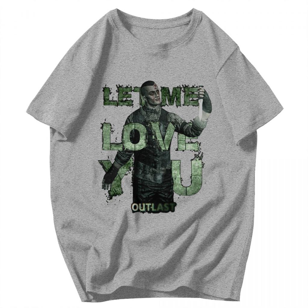 Men T Shirt The Outlast Trials 2026 Horror Game Vintage Idea Y2K Graphic Oneck Unisex Tops T Shirts