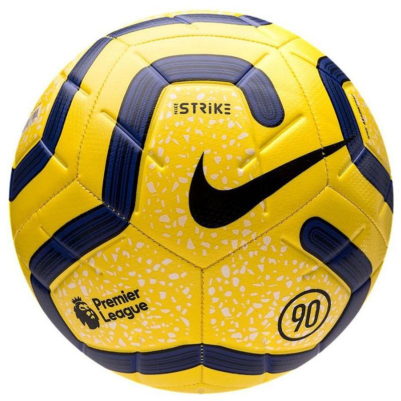 Nike Size 5 Soccer Ball Pu Machine Stitched Soccer Ball Unisex Yellow, Premier League SC3552-710 Size 5 Ball