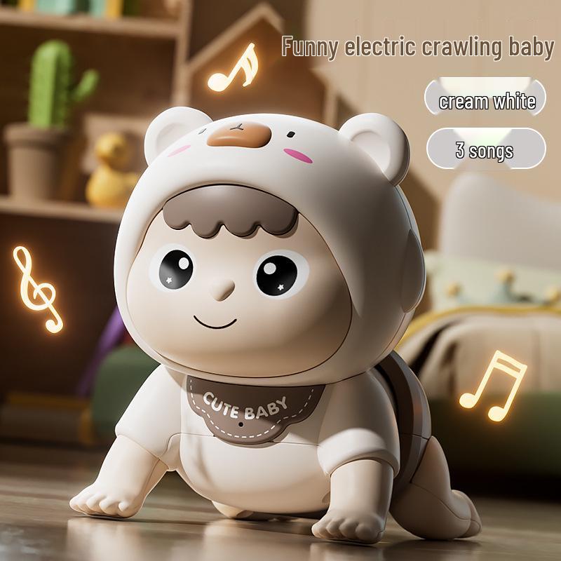 Electric Educational Baby Toys for Crawling & Head Lifting Practice - Ages 0-1