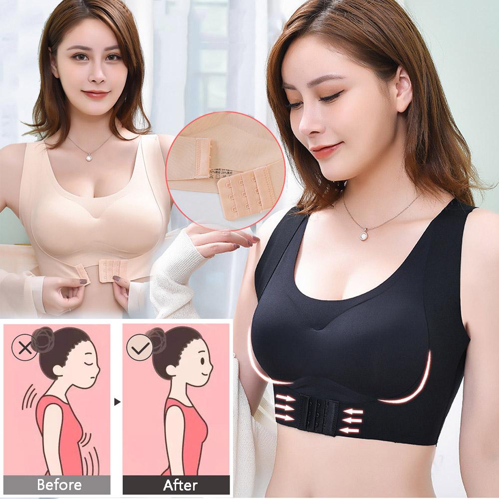 

Бюстгальтер противоударный жилет Push Up Бюстгальтеры для осанки Фитнес Нижнее белье Корсет Корректор осанки Бюстгальтер больших размеров