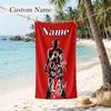 Freddy Krueger Custom Name Printed Beach Towel Personalized Soft Towel For Swimming Beach Travel