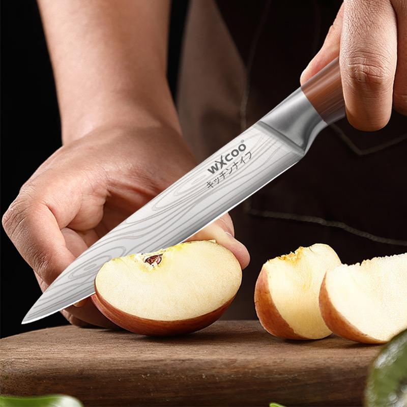 Professional Chef's Knife 5Cr15Mov Stainless Steel Meat Cleaver Santoku Knife Kitchen Vegetable Slicing Knife
