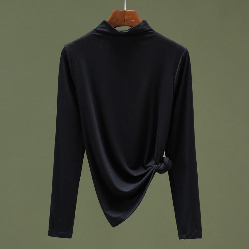 Modal Bottoming Shirt Women's New Spring and Autumn Inner Long-sleeved T-shirt Top Women's Turtleneck Shirt