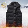 Men's Lightweight Down Vest - Warm, Stand Collar, Sleeveless Gilet, Plus Size Winter Outerwear