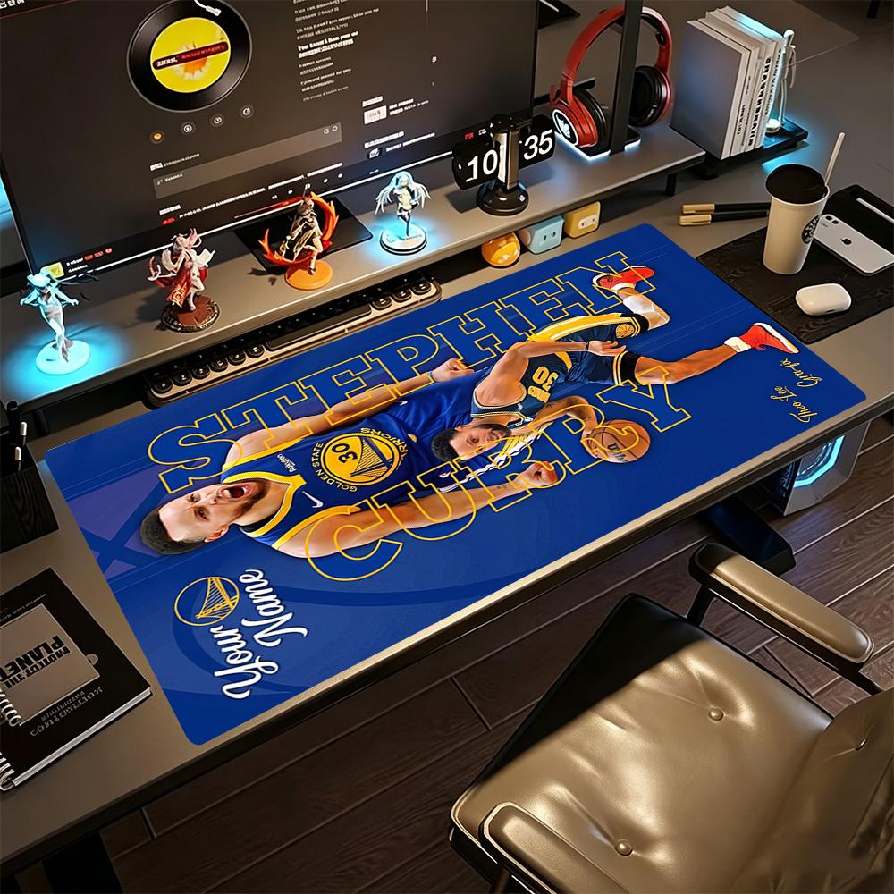 Golden State Inspiration Curry Personalized Text Mouse Pad Office Mouse Mats HD Print Desk Pad Non-Slip Rubber Bottom Office Desk Accessory