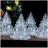 Flammenloses LED Elektronisches Kerzenlicht Weihnachtsbaumform LED Kerze Eve Kristalllicht Atmosphärenlicht Hochzeitsfeier Dekoration
