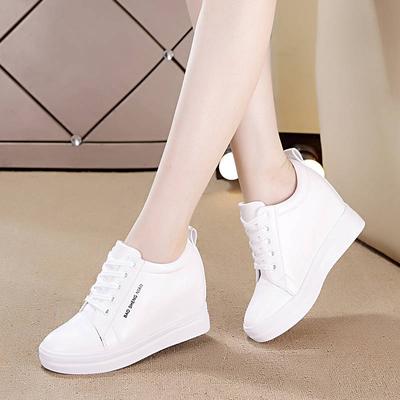 Damenschuhe Neuer Herbst Wasserdichte Keile Frau Freizeitschuhe Plateauabsätze Weiblich Freizeit Schwarz Weiß Damen Sneakers